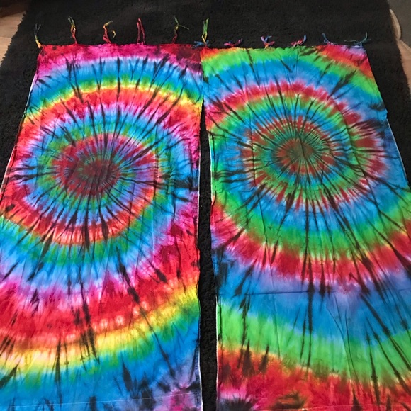 Tye Dye Curtain Panels - Picture 3 of 8